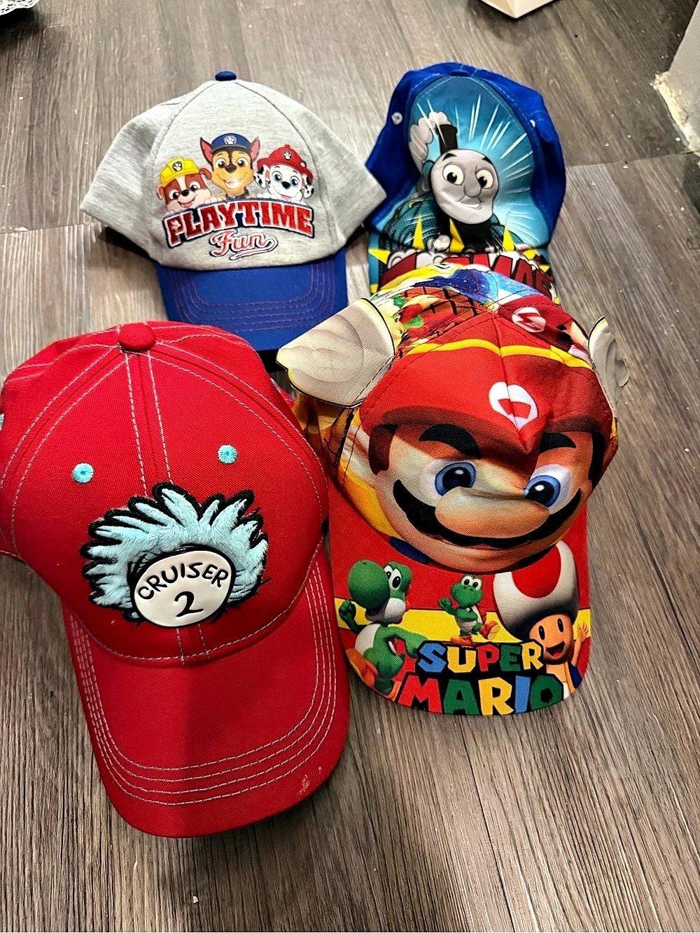 Nintendo Super Mario / Thomas & Friends / PAW Patrol / Dr. Seuss hats- toddler